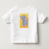 schattige olifant charme: peuter T-shirt (Achterkant)