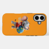 Schattige Olifant die de Planeet Omhelst Eco Desig Case-Mate iPhone Case (Achterkant (horizontaal))