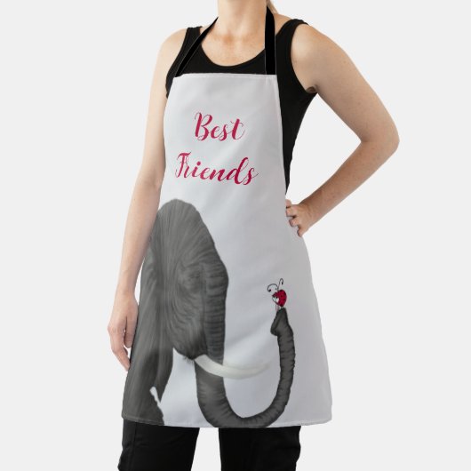 Schattige olifant en Schattige lieveheersbeestje Schort (Insitu)