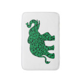 schattige olifant gemaakt van shamrocks badmat (Voorkant Verticaal)