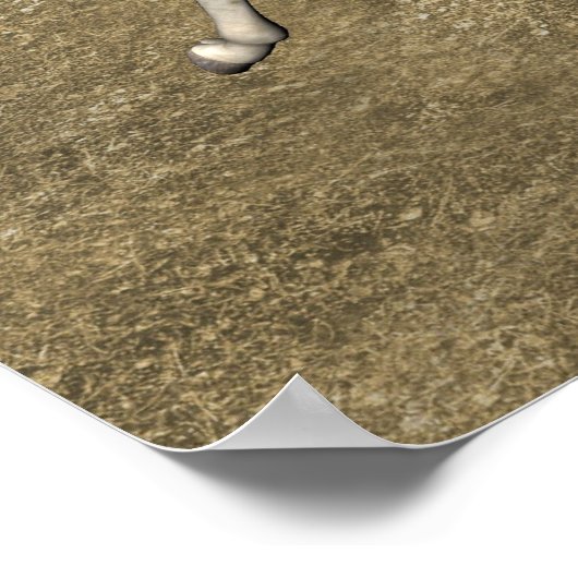 Schattige Olifant Giraffen Poster (Hoek)