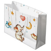Schattige Olifant Groot Cadeauzakje (Voorkant Gekanteld)