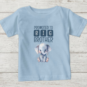 Schattige olifant grote broer blauw
