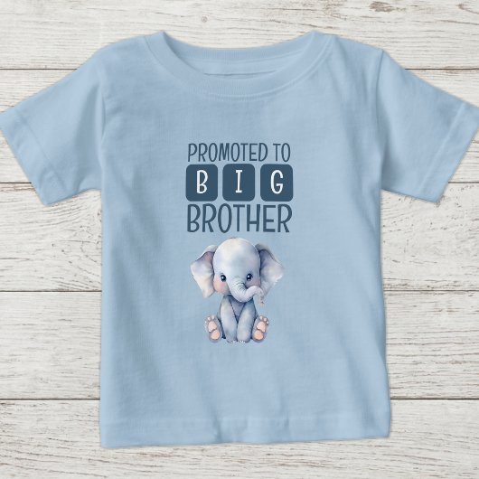 Schattige olifant grote broer blauw