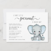 Schattige Olifant Jongen Koppels Baby shower Kaart (Voorkant)