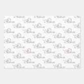 Schattige Olifant & Konijn Gift Wrap Inpakpapier Vel (Voorkant)