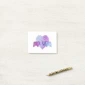 Schattige olifant Love Post-it® Notes (Op bureau)