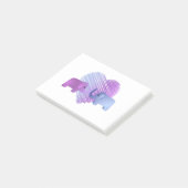 Schattige olifant Love Post-it® Notes (Schuin)