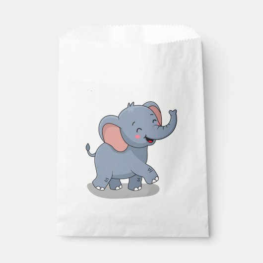 Schattige Olifant met Cadeau Bedankzakje (Voorkant)