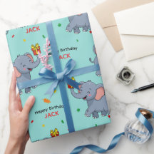 Schattige Olifant met Cadeau
