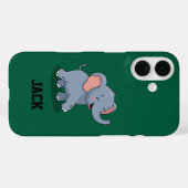 Schattige Olifant met Cadeau Case-Mate iPhone Case (Achterkant (horizontaal))