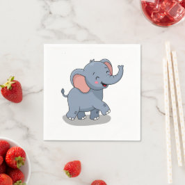 Schattige Olifant met Cadeau Servet