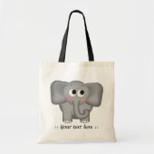 Schattige olifant - Persoonlijke Canvas tas (Voorkant)