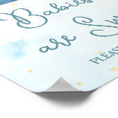 Schattige Olifant Plane Adventure Blue Baby Treats Poster (Hoek)