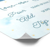 Schattige Olifant Plane Adventure Blue Momosa Bar Poster (Hoek)