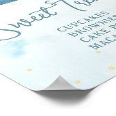 Schattige Olifant Plane Adventure Blue Sweet Treat Poster (Hoek)