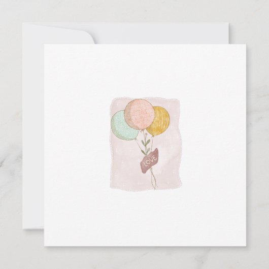 Schattige olifant rustieke Boho Baby shower Save The Date (Achterkant)