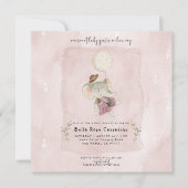 Schattige olifant rustieke Boho Baby shower Save The Date (Voorkant)