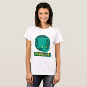 schattige olifant t-shirt (Voorkant volledig)