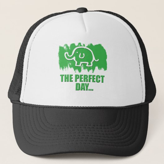 schattige olifant trucker pet (Voorkant)