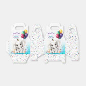 Schattige Olifant Verjaardagsfeest Bedankdoosjes (Uitgevouwen)