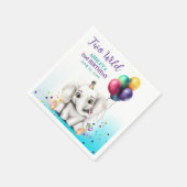 Schattige Olifant Verjaardagsfeest Servet (Hoek)