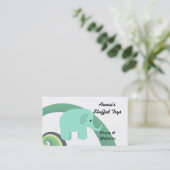 Schattige Olifant Visitekaartje (Staand voorkant)