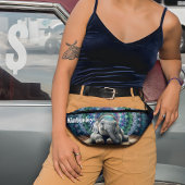 Schattige olifant voor een Mandala achtergrond Heuptasje