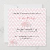 Schattige olifanten, babymeisje kaart (Achterkant)