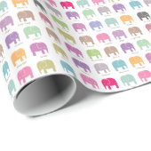 schattige olifanten cadeaupapier (Rol Hoek)