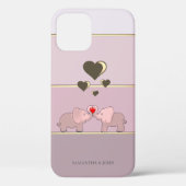 Schattige olifanten in liefde Case-Mate iPhone case (Achterkant)