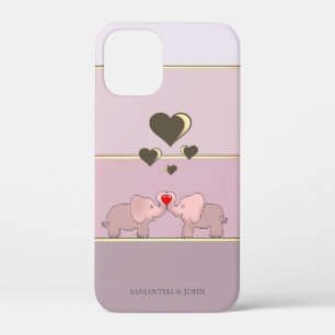 Schattige olifanten in liefde Case-Mate iPhone case