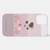 Schattige Olifanten Verliefd Case-Mate iPhone Case (Achterkant (horizontaal))