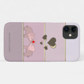 Schattige Olifanten Verliefd Case-Mate iPhone Case (Achterkant (horizontaal))