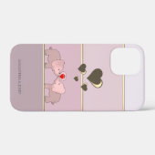 Schattige Olifanten Verliefd Case-Mate iPhone Case (Achterkant (horizontaal))