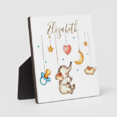 Schattige olifantenbaby  fotoplaat (Voorkant)