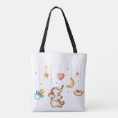 Schattige olifantenbaby tote bag (Achterkant)