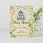 Schattige olifantenbladeren kaart (Staand voorkant)