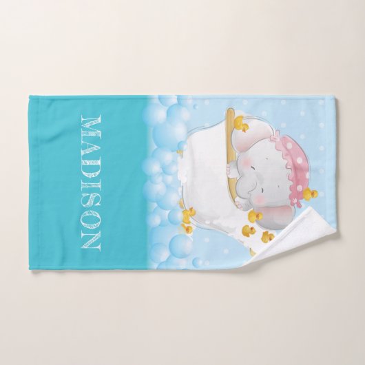Schattige olifantenbubbelbad handdoek (Handdoek)