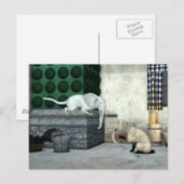Schattige olifantenkatten briefkaart (Voorkant / Achterkant)
