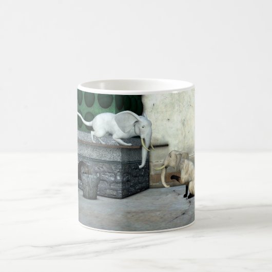 Schattige olifantenkatten koffiemok (Center)