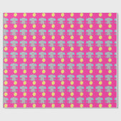 Schattige olifantenpapier cadeaupapier (Vlak)