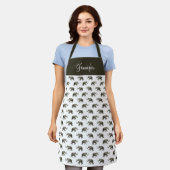 Schattige olifantenpatroon schort (Gedragen)