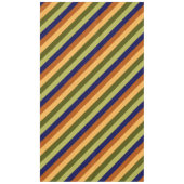 Schattige Olijfsalie Navy Stripes Groot tafelkleed (Voorkant)