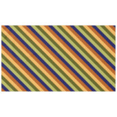 Schattige Olijfsalie Navy Stripes Groot tafelkleed (Voorkant (Horizontaal))