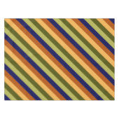 Schattige Olijfsalie Navy Stripes Klein Tafelkleed (Voorkant (Horizontaal))