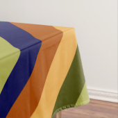 Schattige Olijfstadium Navy Stripes Medium Tafelkl Tafelkleed (Voorbeeld)