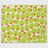 Schattige Olijven Inpakpapier (Vlak)