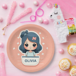 Schattige Olivia papier bord
