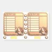 Schattige om te doen lijst anime Notitieblok Post-it® Notes (Voorkant)